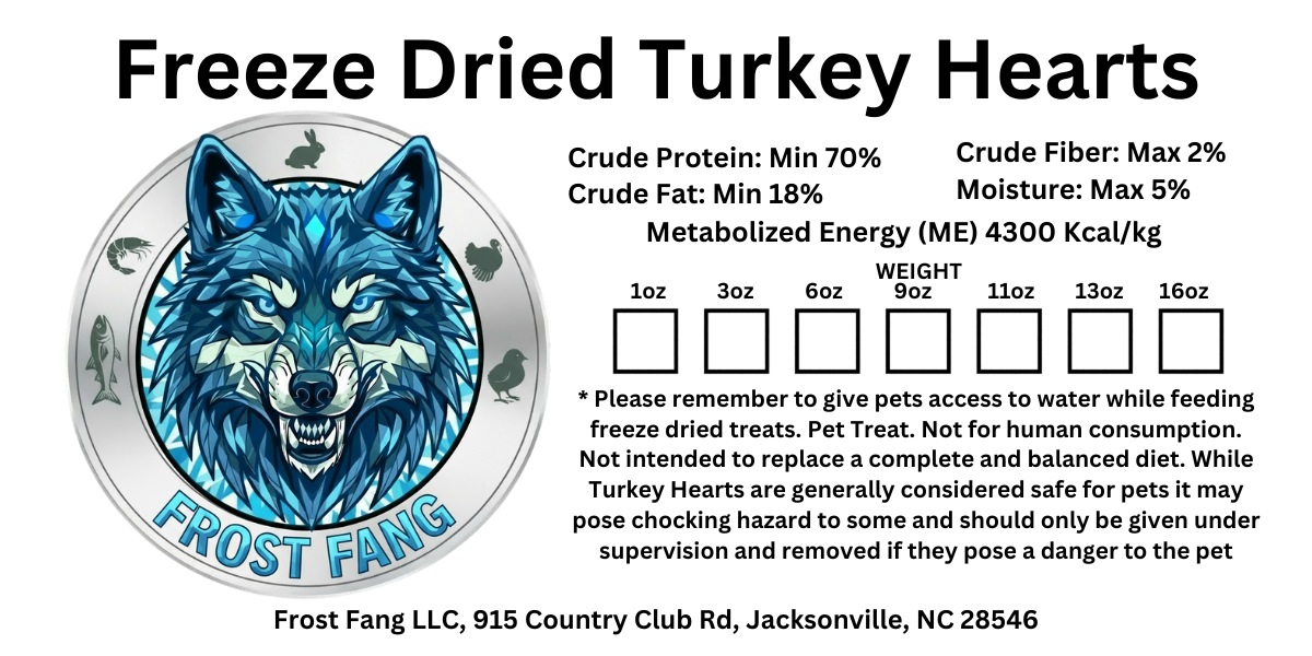 Freeze-Dried Turkey Heart Dog Treats