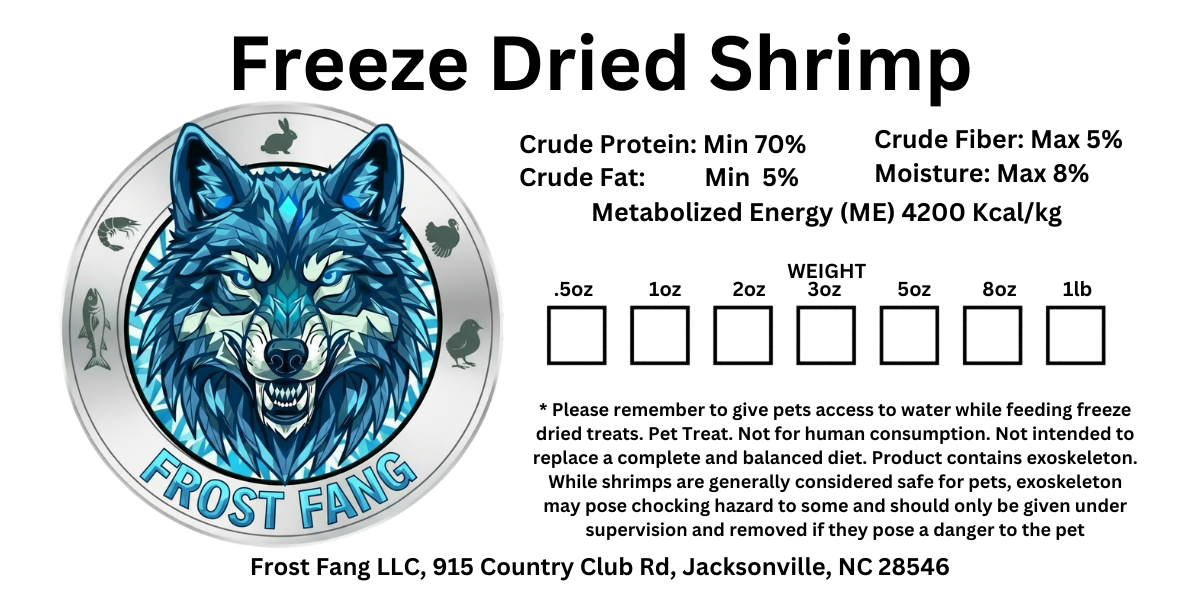 Freeze-Dried Jumbo Shrimp Dog Treats