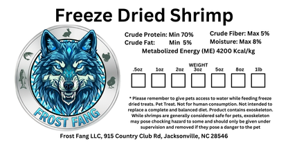 Freeze-Dried Jumbo Shrimp Dog Treats