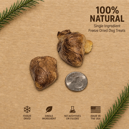 Freeze-Dried Turkey Heart Dog Treats