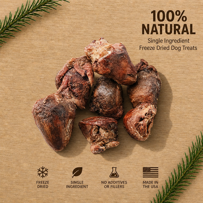 Freeze-Dried Turkey Heart Dog Treats