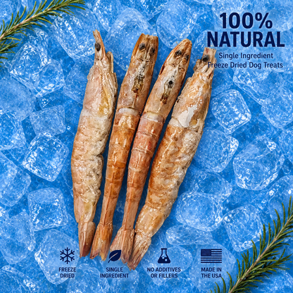 Freeze-Dried Jumbo Shrimp Dog Treats
