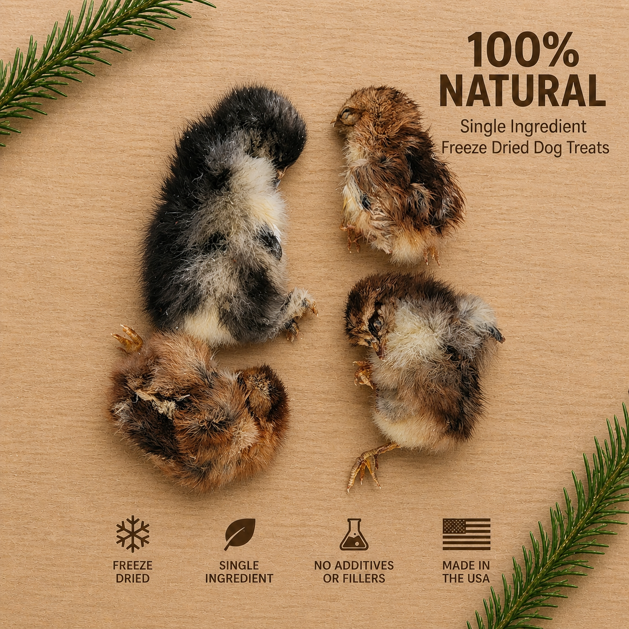 Freeze Dried Chicken (Baby) Subscription | Natural Single Ingredient Dog Treat 5ct
