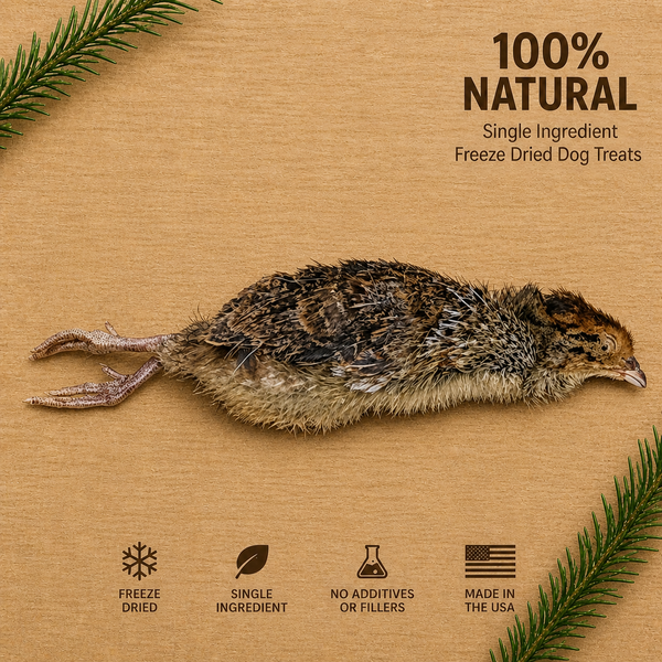 High-Protein Freeze Dried Quail (Small) | Single Ingredient Dog & Cat Treats