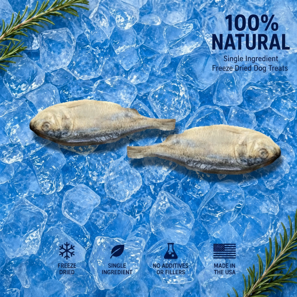 Freeze-Dried Small Menhaden Dog Treats
