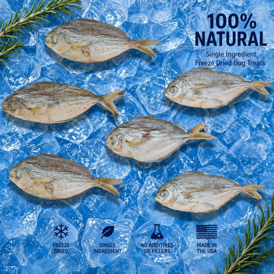 Freeze Dried Butterfish - Premium Single Ingredient Dog Treats