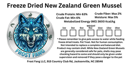 Freeze-Dried New Zealand Green-Lipped Mussel Treats