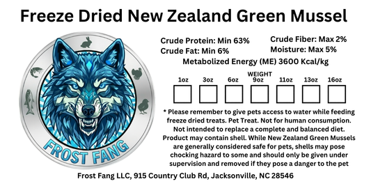 Freeze-Dried New Zealand Green Mussel - Premium Single Ingredient Dog Treats