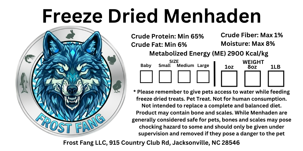 Freeze-Dried Menhaden (Small) - High-Protein Single Ingredient Dog Treats
